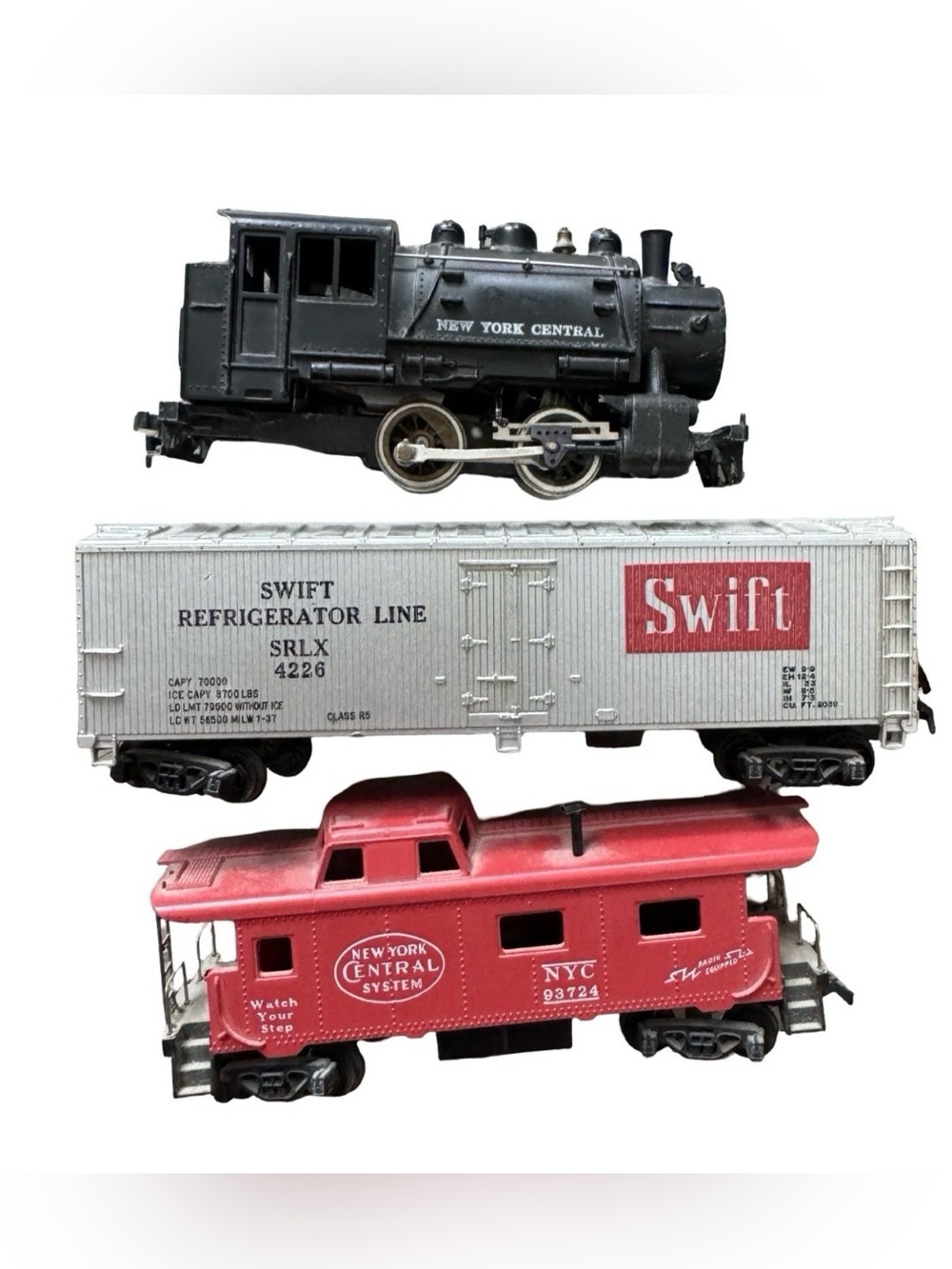 HO Scale Mantua NYC Steam Locomotive Swift Reefer Caboose Lot 3